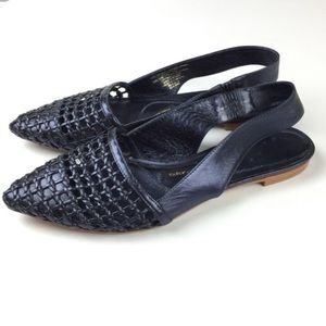 Pied Just woven flats